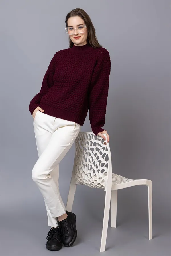 Purple_Women_Pullover_Sweater_Relaxed_Fit_For_Winter_Wear
