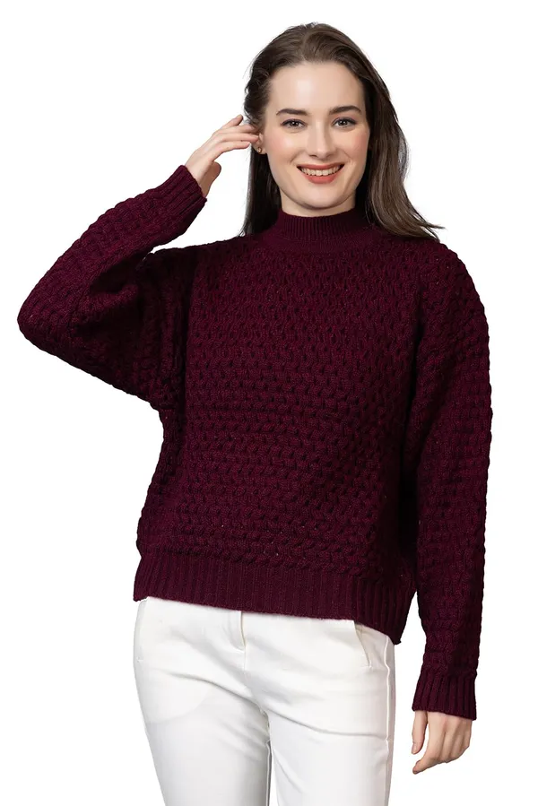 Purple_Women_Pullover_Sweater_Relaxed_Fit_For_Winter_Wear