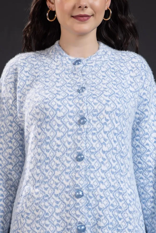 Light_Blue_Women's_Woolen_Long_Coat_Cardigan_Sweater_Winterwear_Cardigan