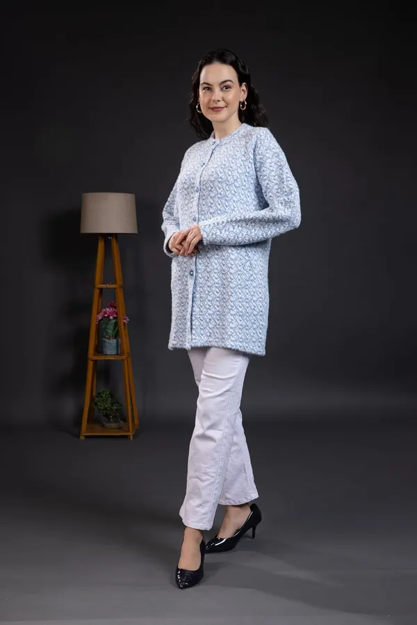 Light_Blue_Women's_Woolen_Long_Coat_Cardigan_Sweater_Winterwear_Cardigan