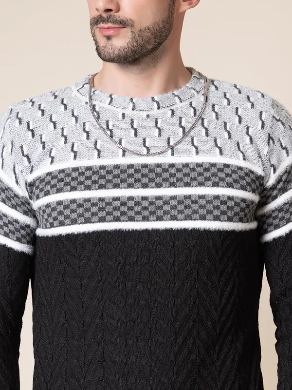 Black_Mens_Round_Neck_Full_Sleeve_Printed_Woolen_Pullover_Sweater_For_Winter_Season
