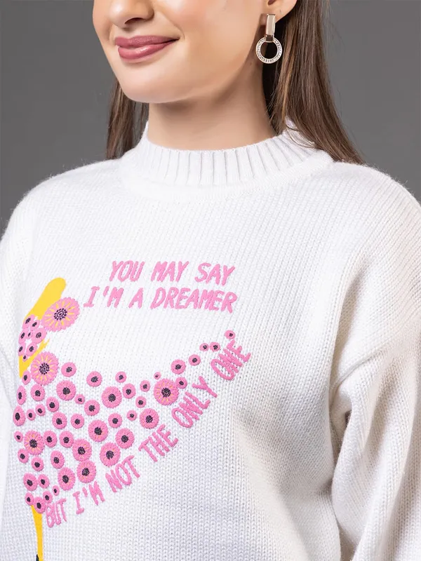 White_Women_Woolen_Casual_Wear_Stylish_Sweater_Cozy_And_Warm_3D_Print_Knit_Pullover_For_Girls_&_Ladies_Soft_And_Comfortable_Winter_Sweater