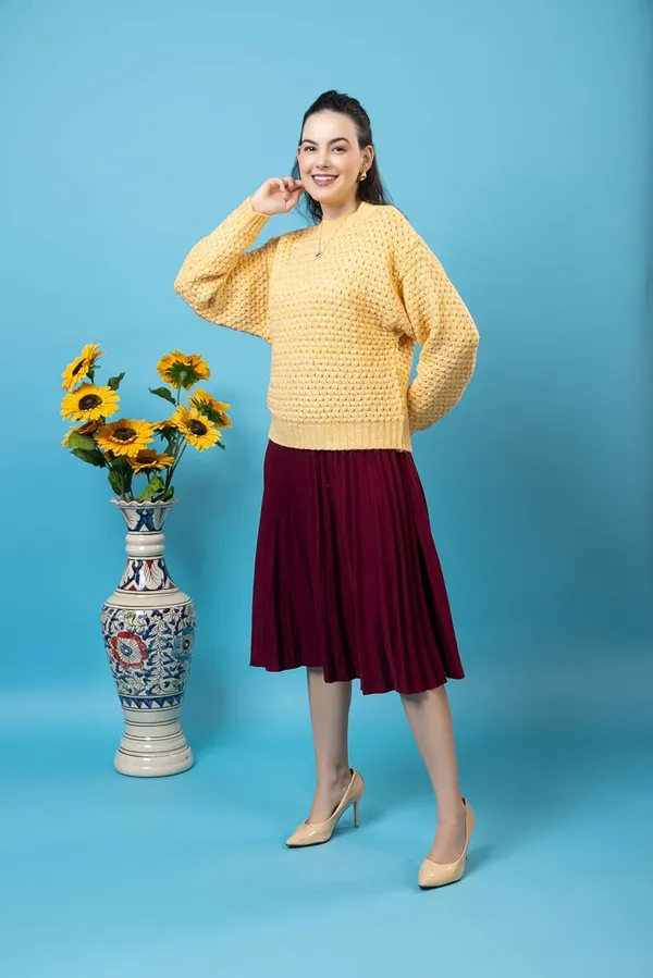 Yellow_Women_100%_Wool_Pullover_Sweater_Relaxed_Fit_Turtle_Neck_Sweater_Full_Sleeve_Stylish_Winter_Wear