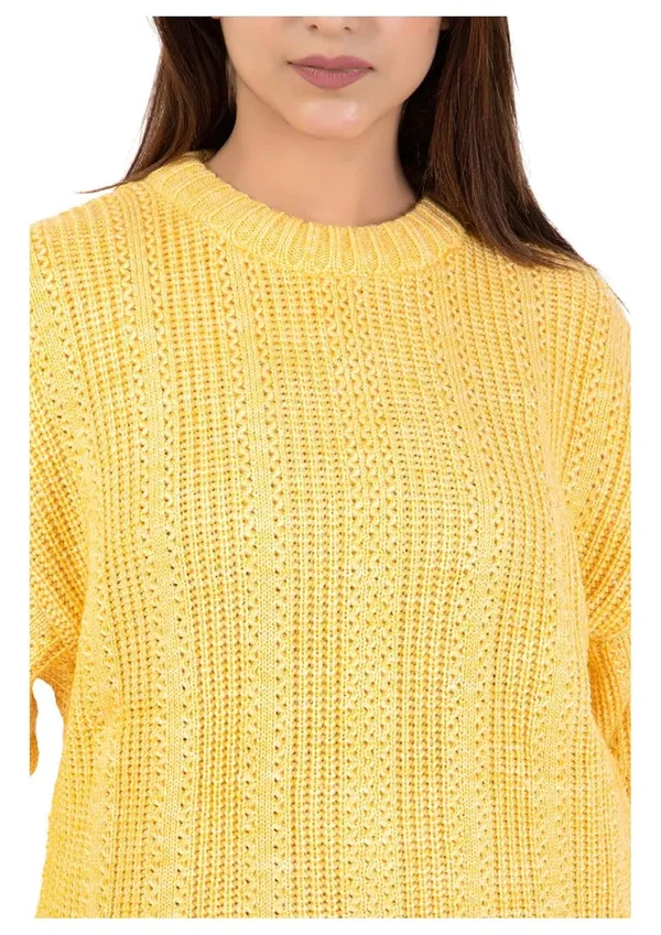 Yellow_Women_100%_Wool_Pullover_Sweater_Regular_Fit_For_Winter_Wear