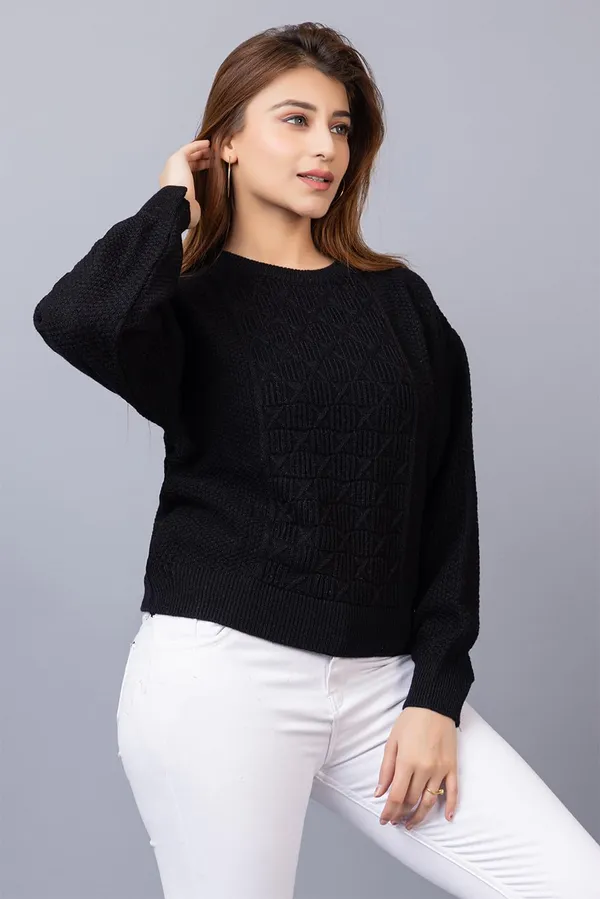 Black_Women_Round_Neck_Solid_Full_Sleeve_Woolen_Winter_Pullover_Sweater