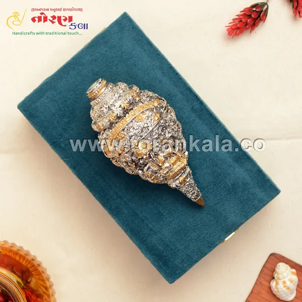Goldan_&_Silver_Shunkh_For_Decoration