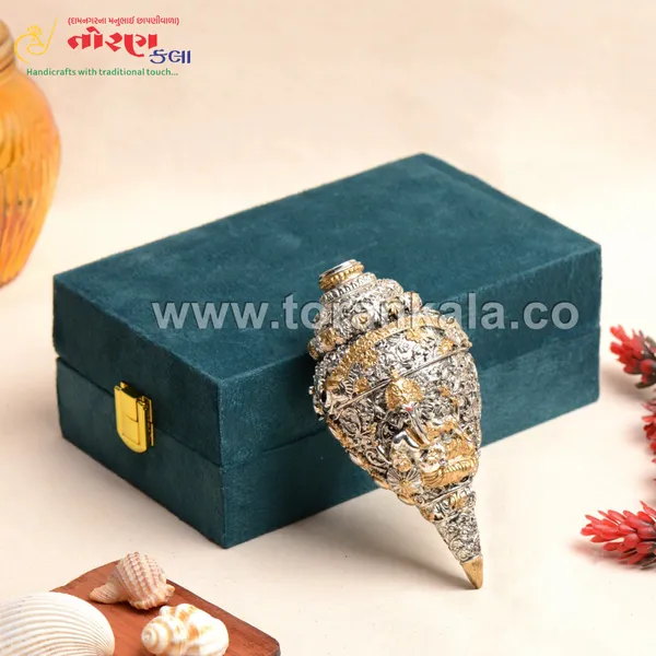 Goldan_&_Silver_Shunkh_For_Decoration