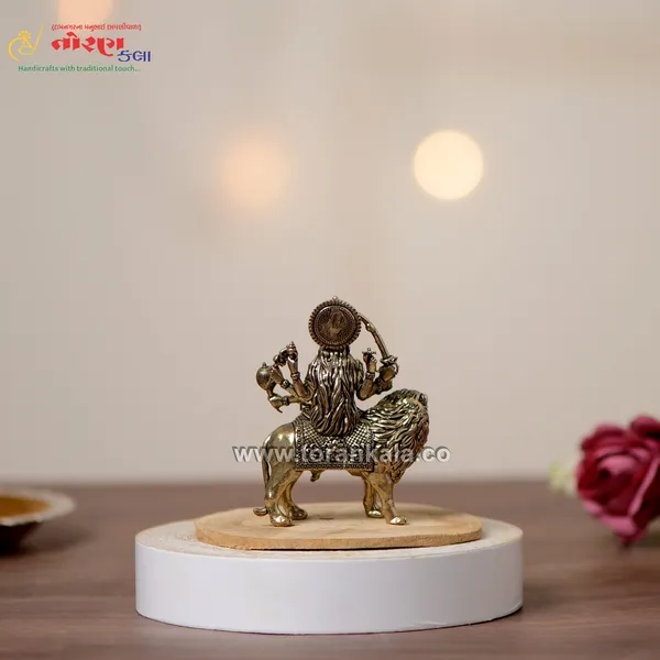 Antique_Gold_Maa_Durga_On_Lion_Idol_For_Decoration