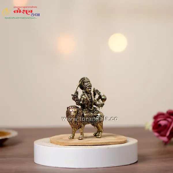 Antique_Gold_Maa_Durga_On_Lion_Idol_For_Decoration