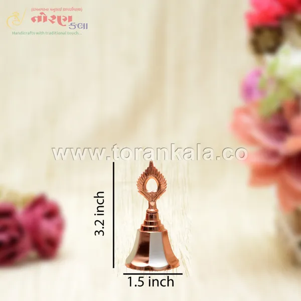 Ghar_Brass_Pooja_Bell,_Copper_and_Silver_Temple_Prayer_Ghanti,_6.6_x_3.05_cm,_Traditional_Handbell_for_Mandir