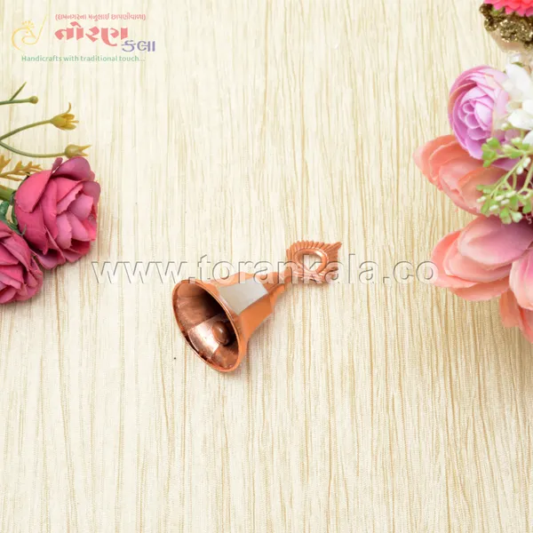 Ghar_Brass_Pooja_Bell,_Copper_and_Silver_Temple_Prayer_Ghanti,_6.6_x_3.05_cm,_Traditional_Handbell_for_Mandir