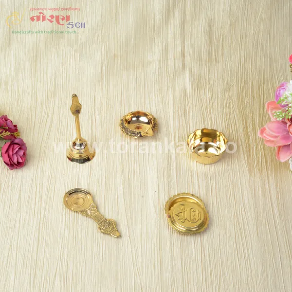 Pooja_Thali_Set_11-Inch_Brass_Plate_with__Diyas,_Kumkum_Bowls,_Agarbatti_Stand,_Panchpatra,_Karpoor_Aarti_&_Bell_Traditional_Hindu_Puja_Samagri_Set