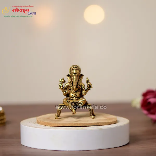 Antique_Gold_Ganpati_Idol_For_Decoration