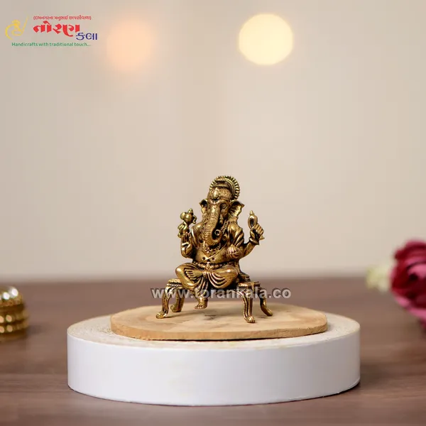 Antique_Gold_Ganpati_Idol_For_Decoration