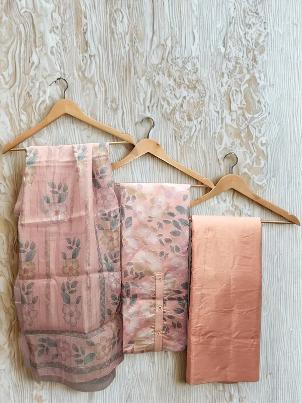 Premium_Peach_Pink_Floral_Organza_Unstitched_Suit_Set_For_Women_-_Premium_3_Piece_Designer_Collection