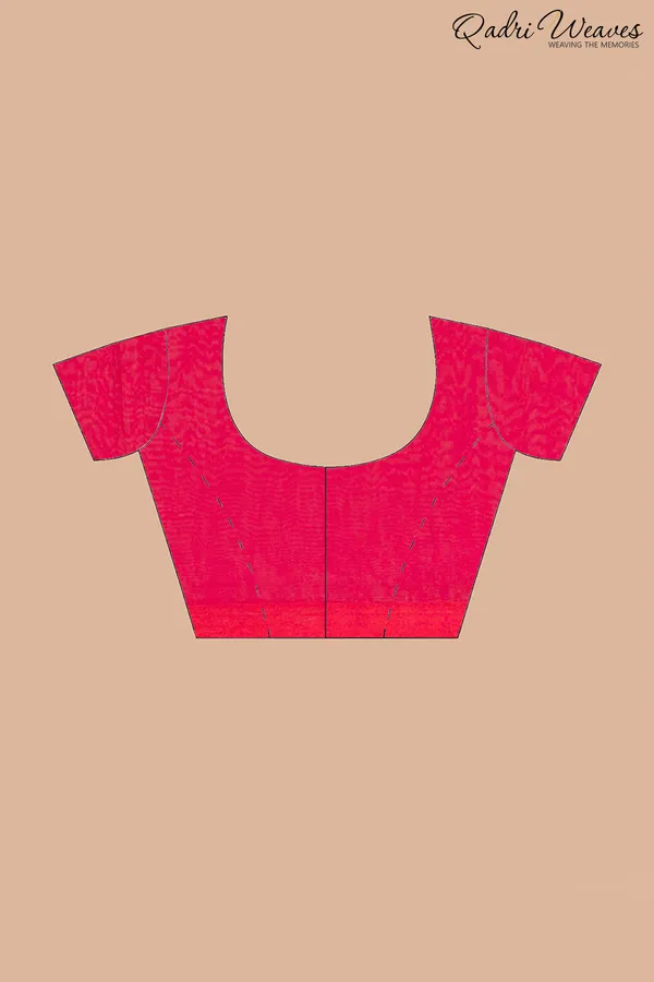 Hand_Painted_Pure_Cotton_Red_Lotus_Flower_Design_Saree