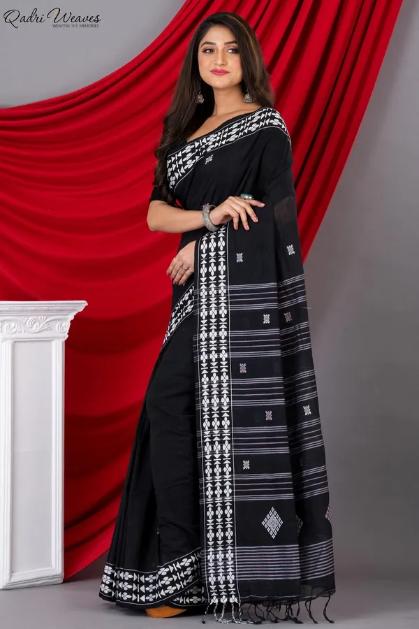 Handloom_Black_Premium_Khadi_Cotton_Saree