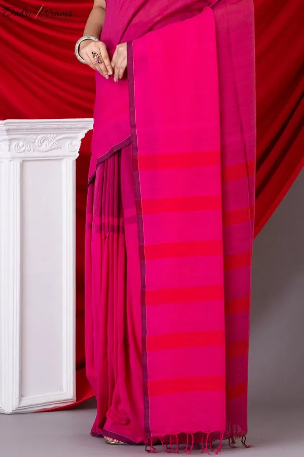 Handloom_Cardinal_Premium_Mulmul_Khadi_Cotton_Saree
