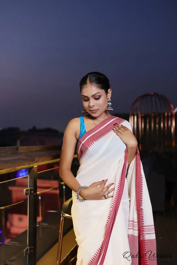 Handloom_Cream_And_Blush_Premium_Cotton_Saree