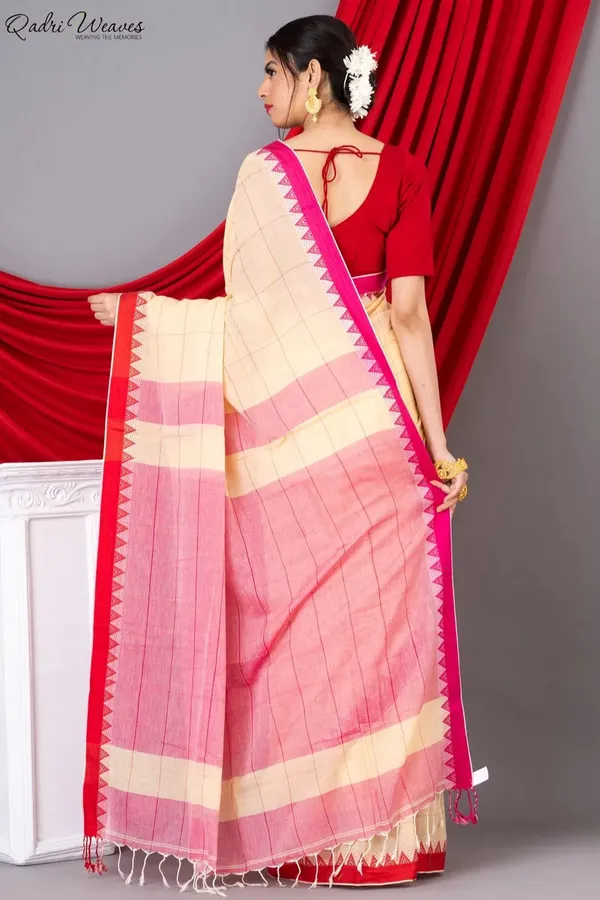 Cream_Mulmul_Khadi_Cotton_Premium_&_Elegant_Saree_For_Women