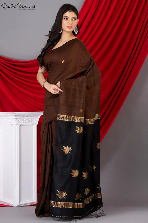 Brown_Silk_Premium_&_Elegant_Saree_For_Women