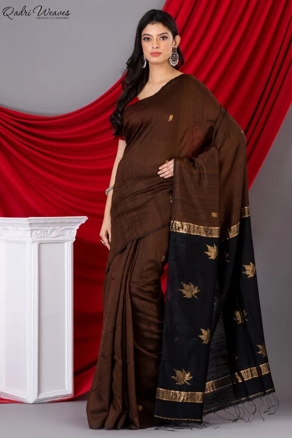 Brown_Silk_Premium_&_Elegant_Saree_For_Women