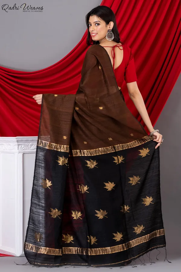 Brown_Silk_Premium_&_Elegant_Saree_For_Women