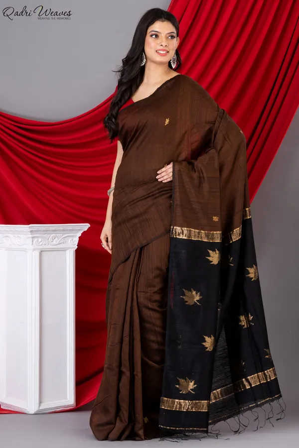 Brown_Silk_Premium_&_Elegant_Saree_For_Women