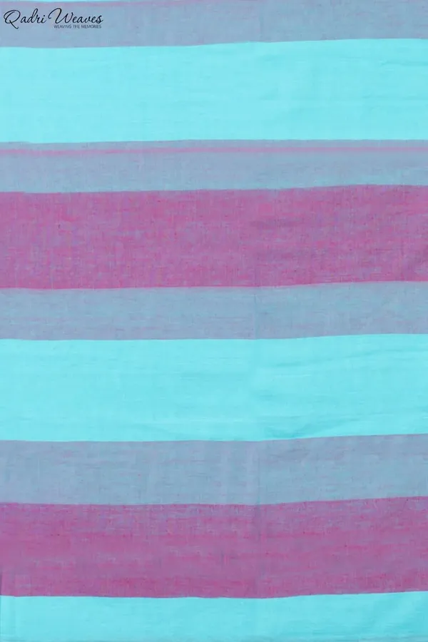 Handloom_Electric_Blue_Premium_Mulmul_Khadi_Cotton_Saree