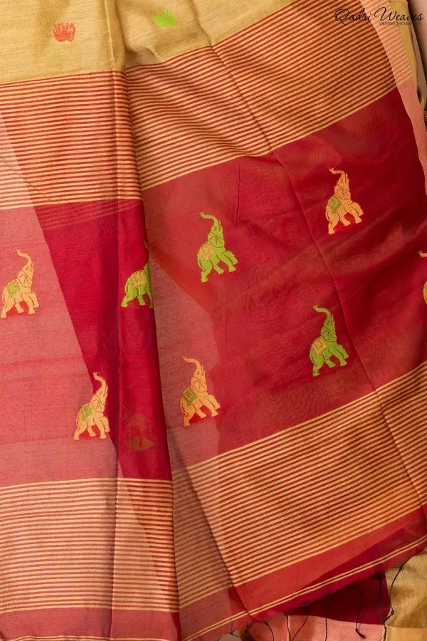 Yellow_Acrylic_Cotton_Silk_Premium_&_Elegant_Saree_For_Women