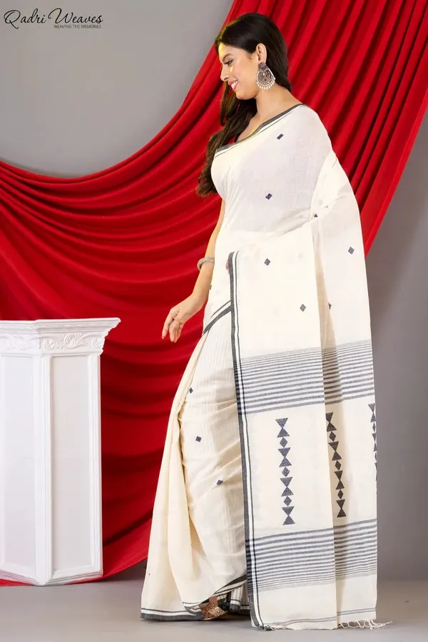 Handloom_Ivory_Premium_Khadi_Cotton_Saree