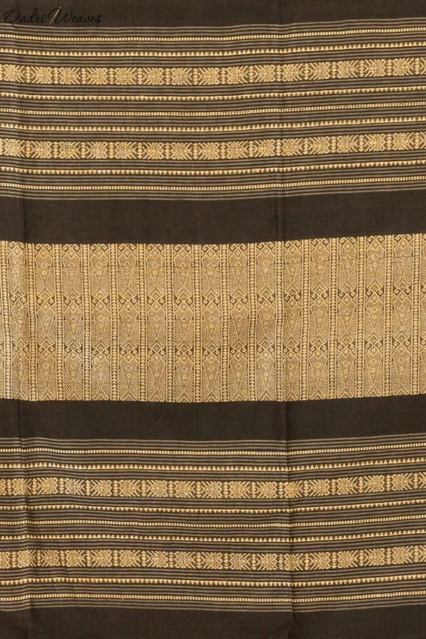 Handloom_Juniper_Green_Khadi_Cotton_Tangail_Saree