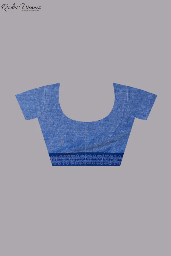 Handloom_Light_Blue_Grey_Intricate_Thick_Border_Work_Linen_Saree