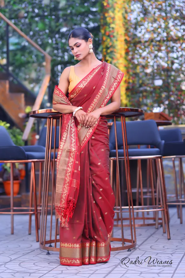 Handloom_Maroon_Premium_Cotton_With_Golden_Zari_Work_Saree