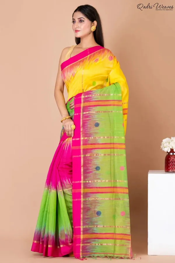 Multicolor_Acrylic_Cotton_Silk_Premium_&_Elegant_Saree_For_Women