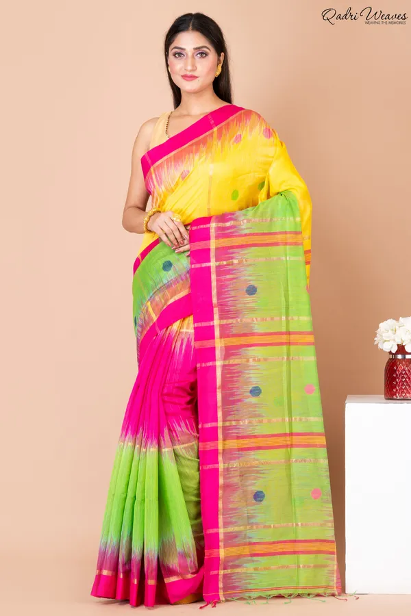 Multicolor_Acrylic_Cotton_Silk_Premium_&_Elegant_Saree_For_Women