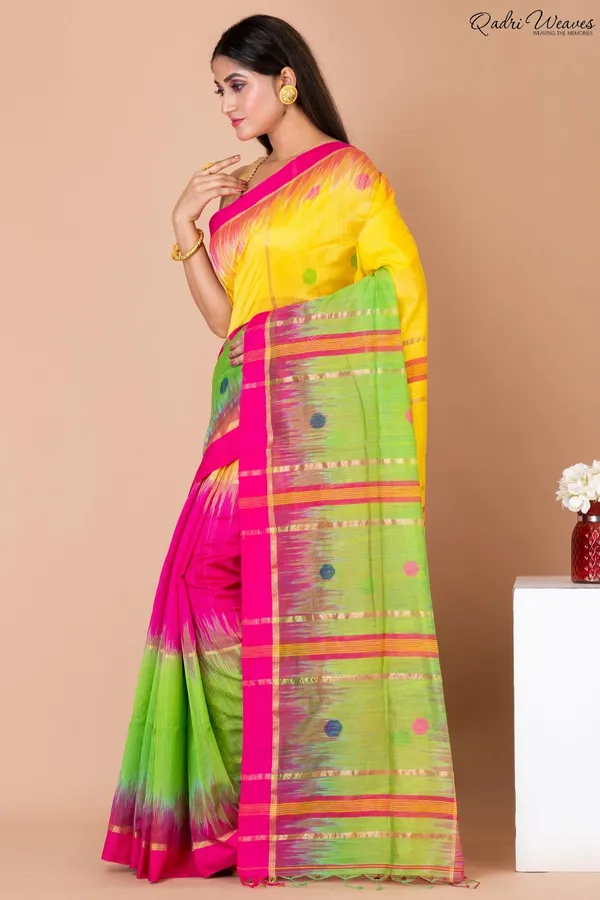 Multicolor_Acrylic_Cotton_Silk_Premium_&_Elegant_Saree_For_Women