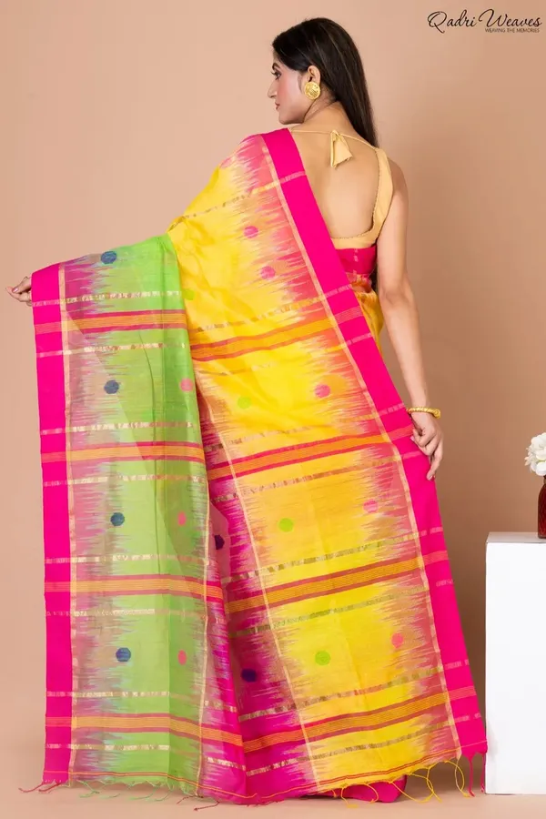 Multicolor_Acrylic_Cotton_Silk_Premium_&_Elegant_Saree_For_Women