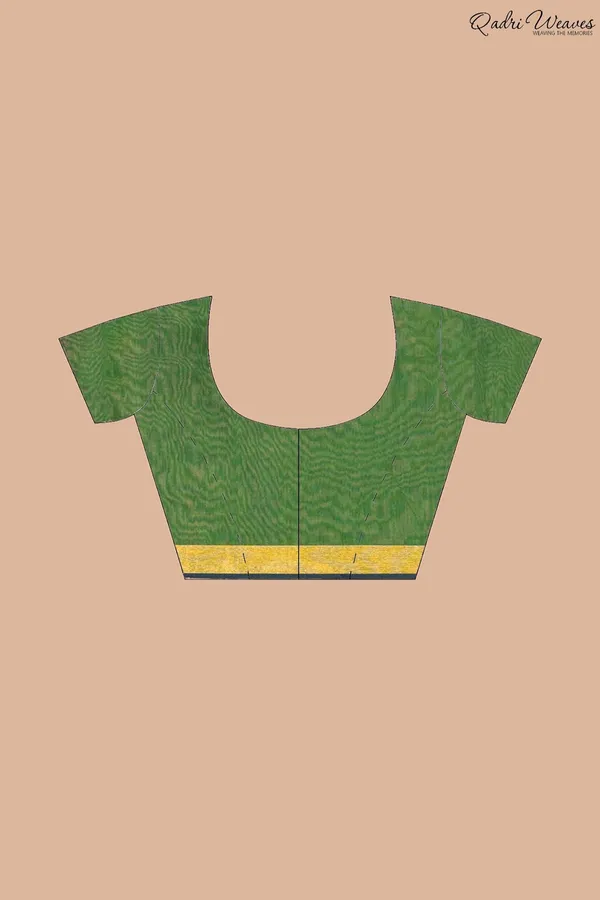 Handloom_Olive_Green_Kota_Silk_Saree