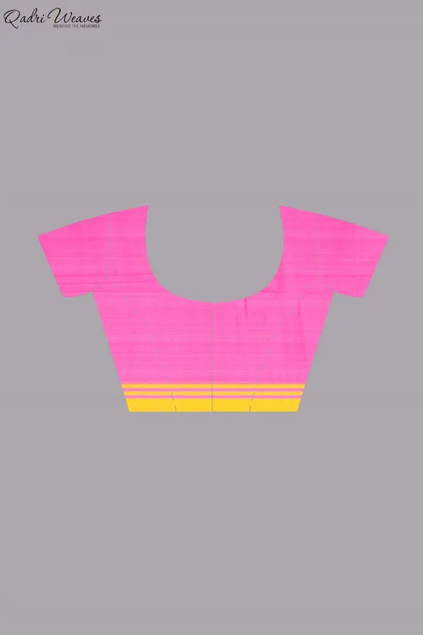 Handloom_Pink_Mercerized_Cotton_(100/2_Count)_Saree