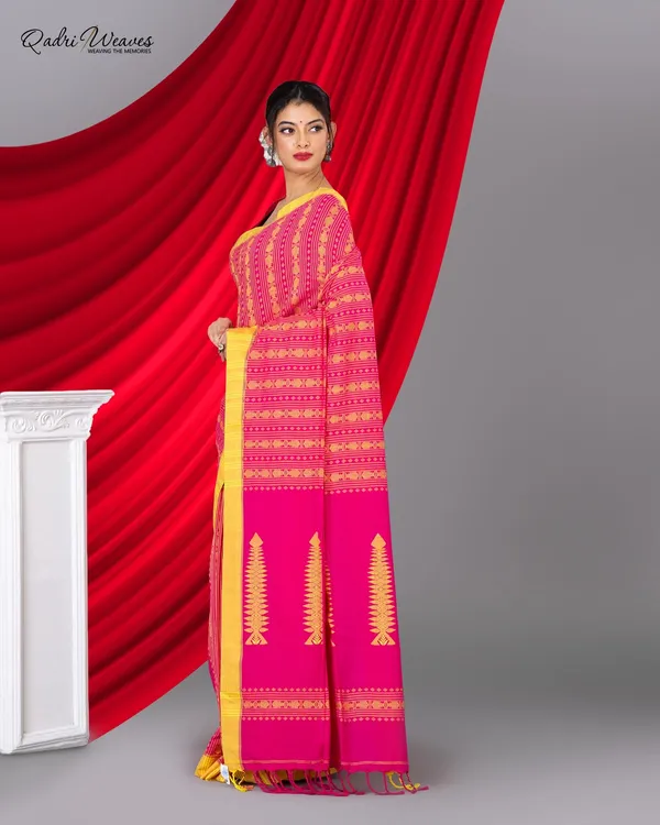 Pink_Cotton_Premium_&_Elegant_Saree_For_Women