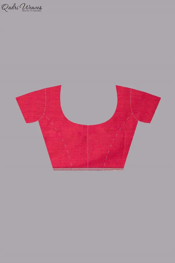Handloom_Red_Khadi_Cotton_Tangail_Saree