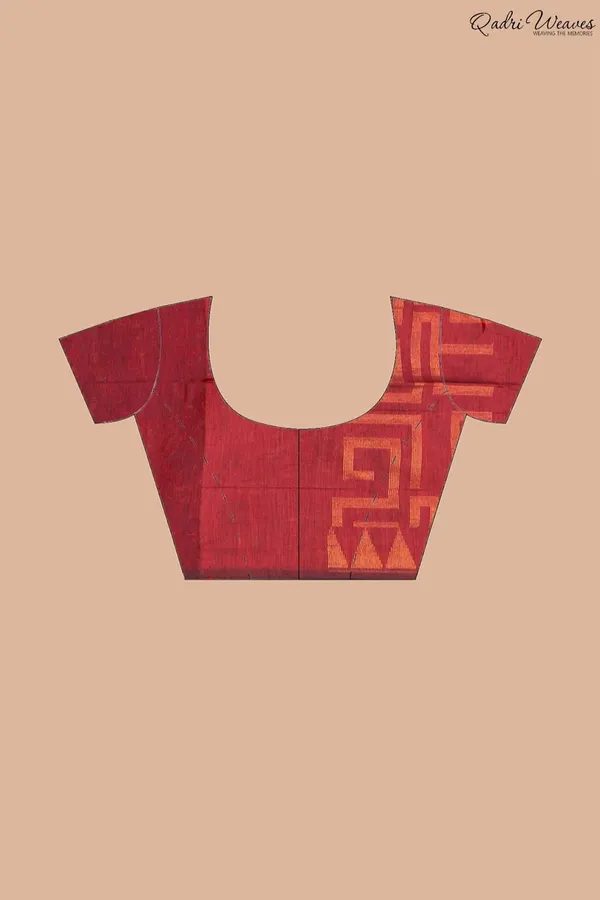 Handloom_Red_Pure_Cotton_Saree_With_Zari_Work
