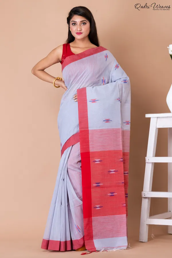 Grey_Khadi_Silk_Premium_&_Elegant_Saree_For_Women
