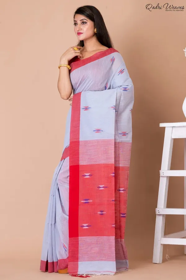 Grey_Khadi_Silk_Premium_&_Elegant_Saree_For_Women