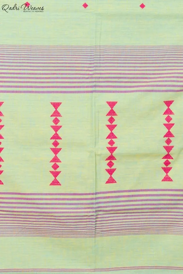 Handloom_Tea_Green_Premium_Khadi_Cotton_Saree