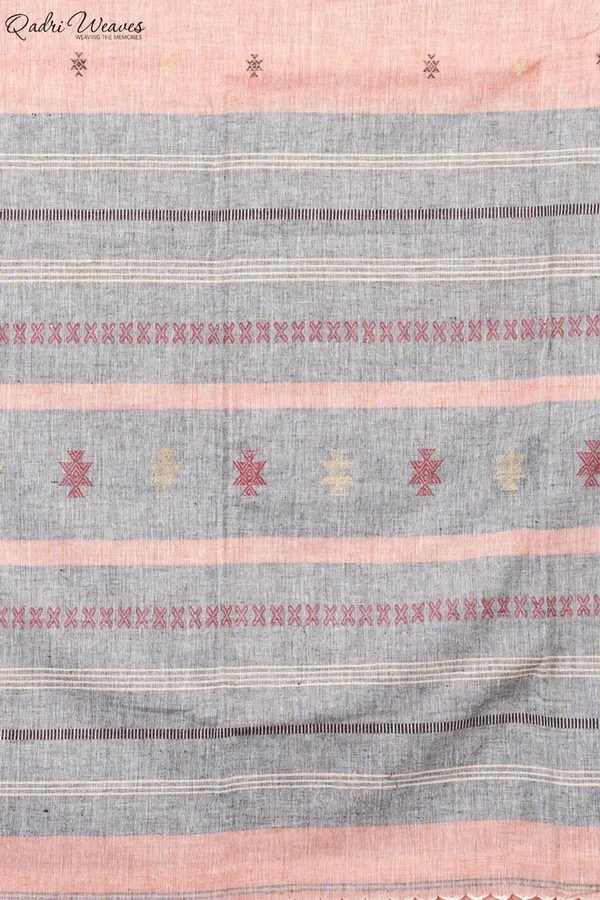 Handloom_Watermelon_Premium_Khadi_Cotton_Saree