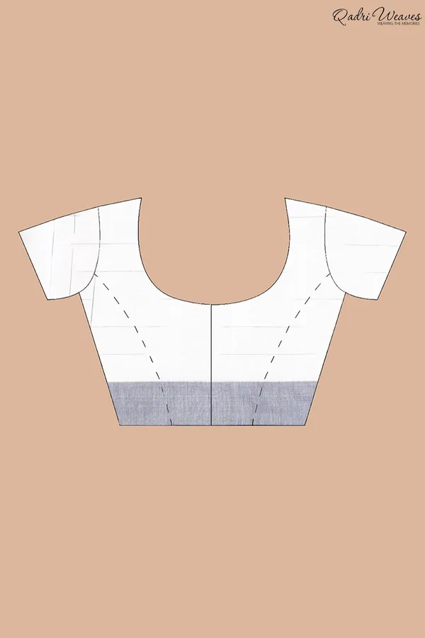 Handloom_White_Check_Pure_Cotton_Ikat_Saree