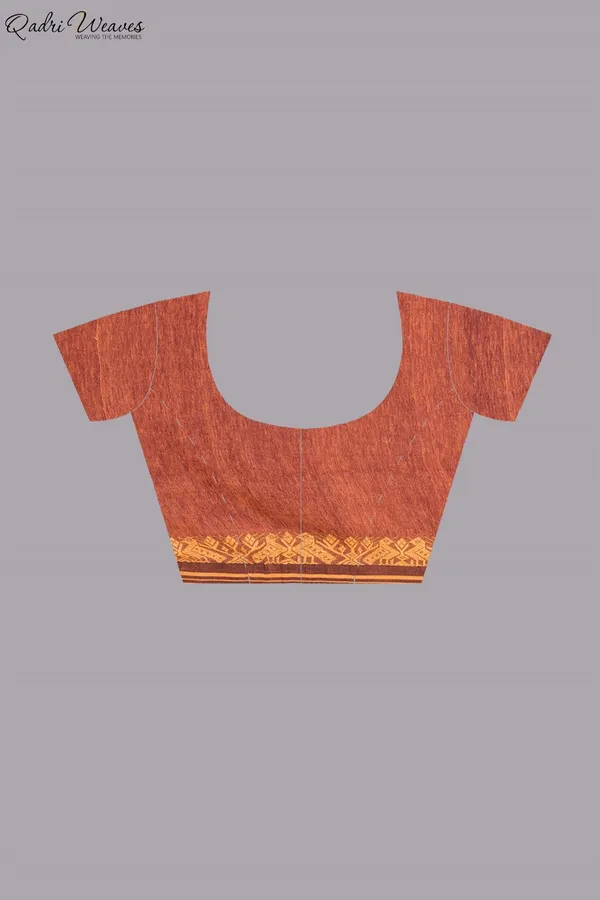 Handloom_Wine_Pure_Linen_Saree