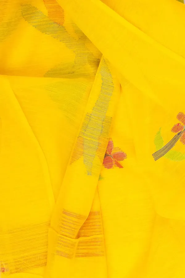 Yellow_Khadi_Silk_Premium_&_Elegant_Saree_For_Women